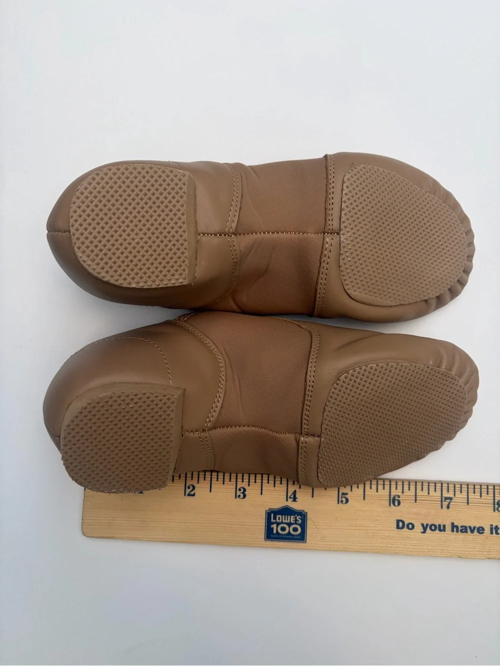 Stelle Tan Slip-On Jazz Shoes – Estimated Little Kid Size 11